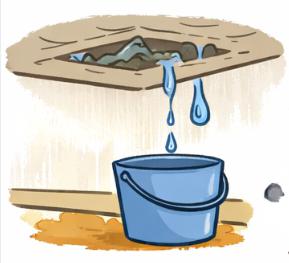 アパートの雨漏れ