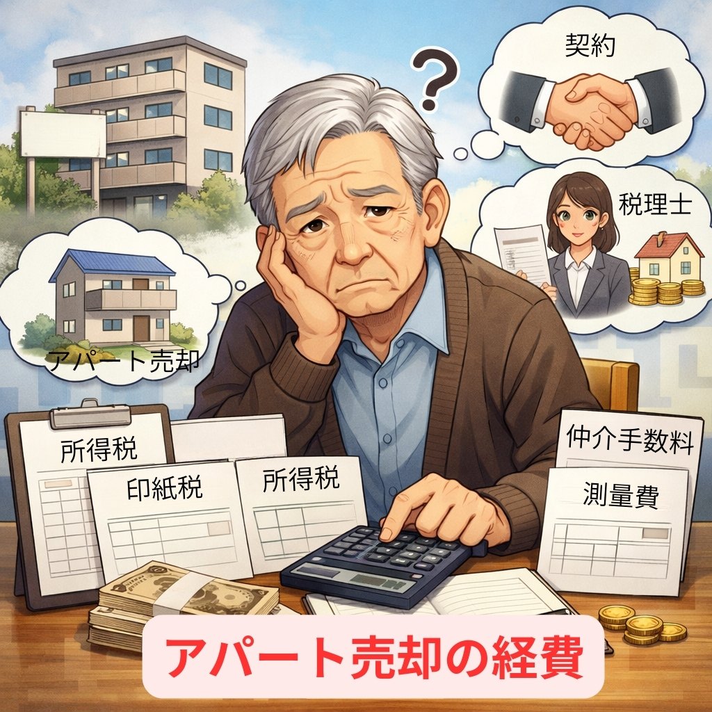 アパート売却の経費が気になる大家さん